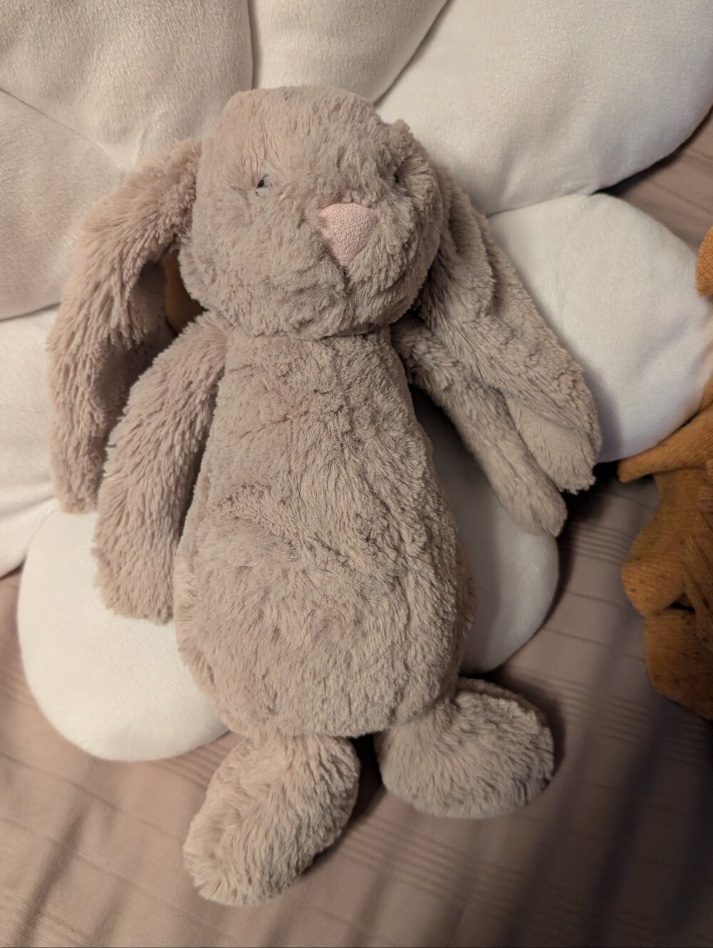 Plush Beige Bunny Jelly cat